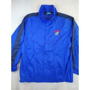 Kansas Jayhawks KU Windbreaker Jacket Men's Small Lightweight Weight Packable